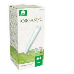 ORGANYC TAMPONS W CARDBOARD APP SUPER 6 PCS.