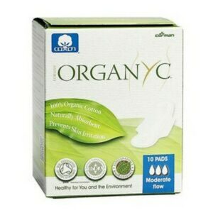 ORGANYC SAN NAPKIN DAY MOD FLO W WINGS 10 PCS.