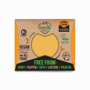 GREEN VIE CHEDDAR FLAVOUR SLICES 180 grms