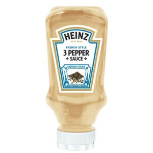 HEINZ 3 PEPPER SAUCE T/DOWN 220 ML
