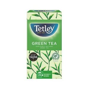 TETLEY PURE GREEN TEA ENVELOPES 25 each
