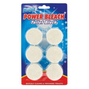 DUZZIT POWER BLEACH WHITE TOILET BLOC 6 pcs.