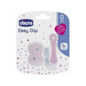 CHICCO CLIP WITH CHAIN PINK 1 PCS.