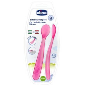 CHICCO SOFT SILICON SPOON GIRL 2PCS 2X1 PCS.