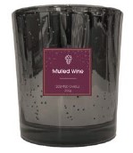 I XMAS CANDLE JAR METALLIC MULLED WINE 200 GRMS