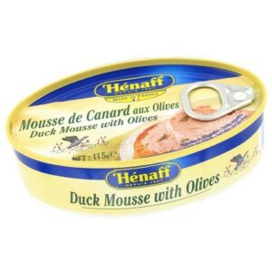 HENAFF DUCK MOUSSE WITH OLIVES 115 grms