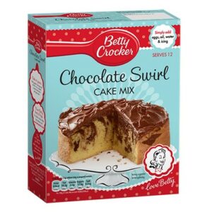 BETTY CROCKER CHOCOLATE SWIRL CAKE MIX 425 grms