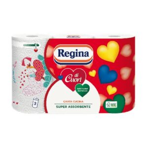 REGINA KITCHEN ROLL DI CUORI 3 PCS.