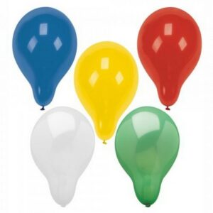 PAP STAR JUMBO BALLOONS ASSORTED 8 PCS.