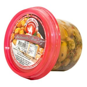 CAMEL BRAND SCHIACCIATE OLIVES 250 grms