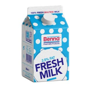BENNA MILK 2.5% FAT 500 ML