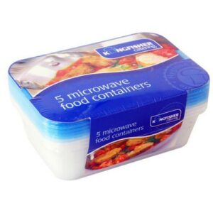 KINGFISHER MICROWAVE FOOD CONTAINERS 5 PCS.