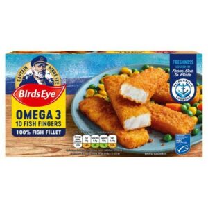 BIRDS EYE 10 OMEGA 3 FISH FINGERS 280 grms