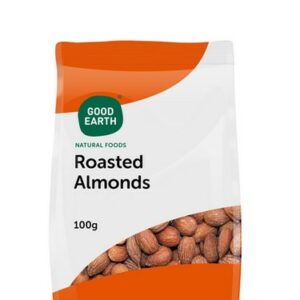 GOOD EARTH ROASTED ALMONDS 100 grms