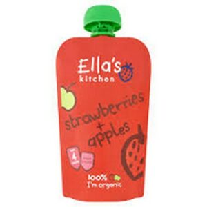 ELLAS STG 1 4M+STRAWBERRIES & APPLES 120 GRMS