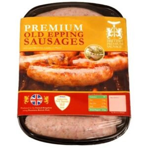 BRITISH PREMIUM  OLD EPPING SAUSAGES 454 GRMS