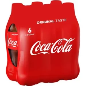 COCA COLA COKE  PACK 6X500 ML