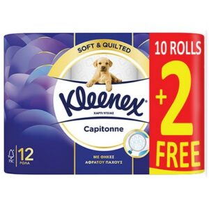 KLEENEX CAPITONNE TOILET PAPER X12ROLL 12 PCS.