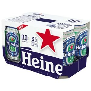 HEINEKEN BEER ZERO CAN PACK 330 ML