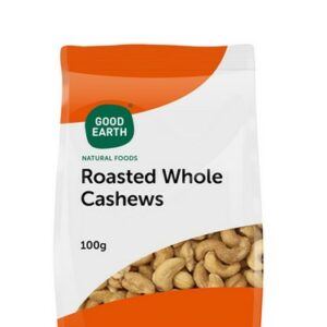 GOOD EARTH CASHEW ROASTED WHOLE 100 GRMS