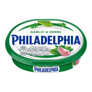 KRAFT PHILADELPHIA GARLIC & HERBS  200 GRMS
