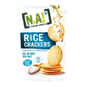 NATURE ADDICTS RICE CRACKERS SEA SALT 85 GRMS
