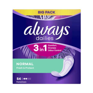 I ALWAYS DAILIES LINERS VP NORMAL 54 PCS.
