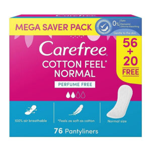 CAREFREE PL COTTON UNSCENTED 76 PCS.
