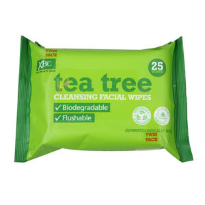 I XBC FACE WIPES TEA TREE TWIN PACK 2X25 PCS.