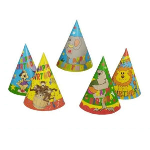 PAP STAR HATS HAPPY BIRTHDAY 6 PCS.