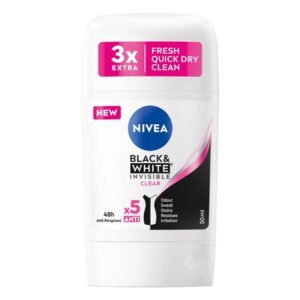 NIVEA DEO STICK CLEAR B & W FEM 50 ML