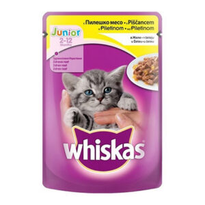 WHISKAS POUCH JUNIOR/KITTEN CHICKEN 85 GRMS