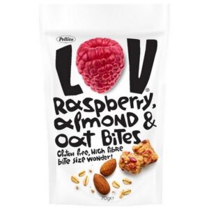 PELLITO LOV RASPBERRY ALMOND OAT BITES 70 GRMS