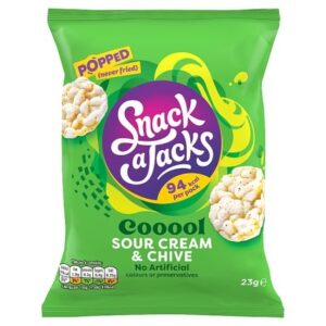 QUAKER SNACK A JACK MINI S/CR&CHIVE 23 grms