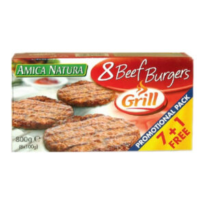 AMICA NATURA 7+1 BF BURGERS 800 GRMS