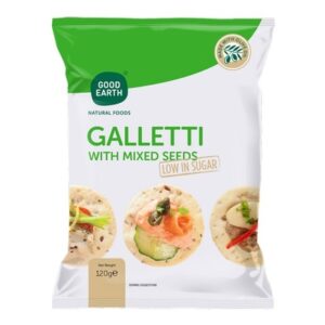 GOOD EARTH GALLETTI MIXED SEED 120 grms
