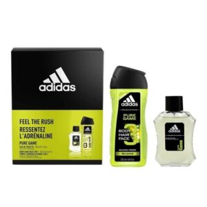 ADIDAS PURE GAME EDT 100ML + SHOWER GEL 250ML + BODY SPRAY 150ML