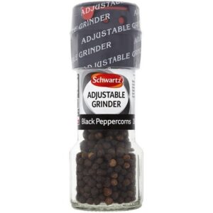SCHWARTZ MILL ADJ BLACK PEPPERCORNS 35 GRMS