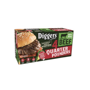 DIGGERS 4 QUARTER POUNDERS 6 each