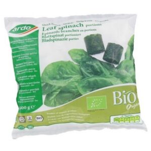 ARDO ORGANIC SPINACH 600 grms