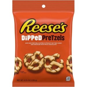 REESES DIPPED PRETZELS 120 grms