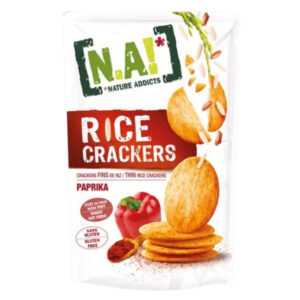 NATURE ADDICTS RICE CRACKERS PAPRIKA 85 GRMS