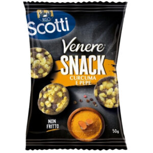 RISO SCOTTI VENERE RICE SNACK WITH TURMERIC AND PEPPER 50 GRMS