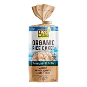 RICEUP NH RICE CAKES ORGANIC MILLET & AMARANTH 120 GRMS