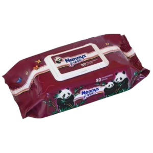 NANNYS WET WIPES PLASTIC COVER 80 PCS.
