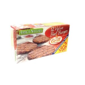 AMICA NATURA 10+2 BEEF BURGERS 684 GRMS
