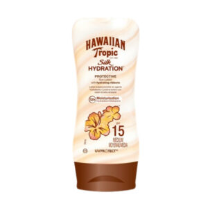 HAWAIIAN TROPIC PROT LOTION SILK SPF15 TOTTLE 180 ML