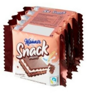 MANNER SNACK MILK CHOCOLATE 5X25 GRMS
