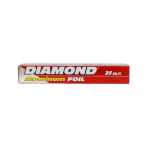 DIAMOND ALUMINIUM FOIL 7.62M BY 30.4CM