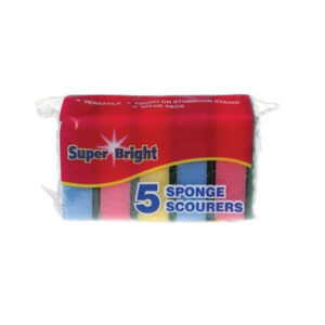 SUPERBRIGHT SPONGE SCOURERS 5 pcs.